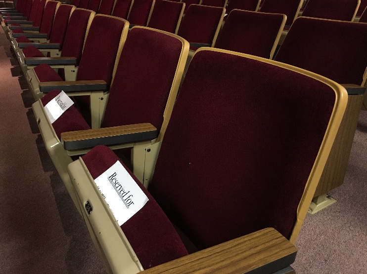 Voluntary Assigned Chapel Seating