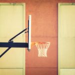 Basketball hoop from the side