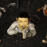 boy shooting sling shot