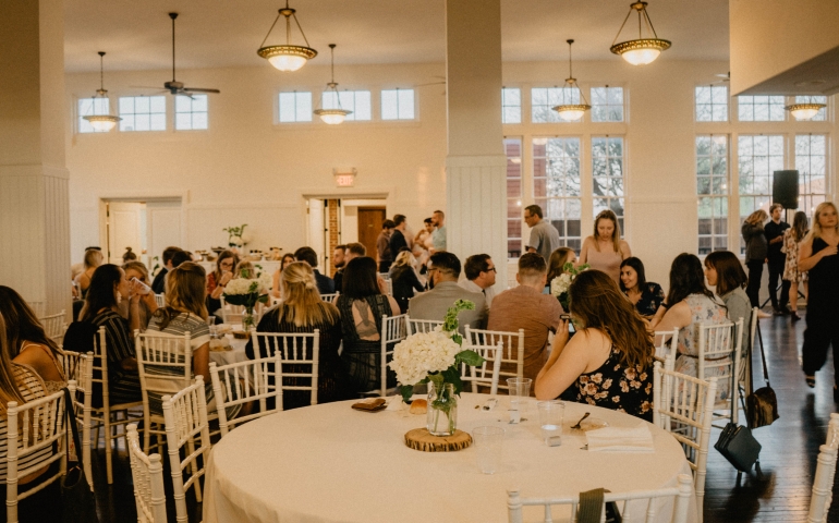 shot of everyone conversing