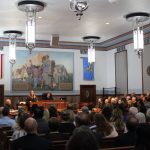 The Honorable Judge Collins addressing her supports and friends.