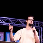 Shane Claiborne in Harrick chapel