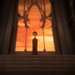 From a scene in Castlevania with Dracula staring out a massive window