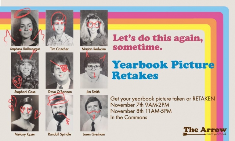 Eight Reasons to Get Your Yearbook Photo Taken on November Seventh and Eighth