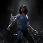 Alita doing a power pose