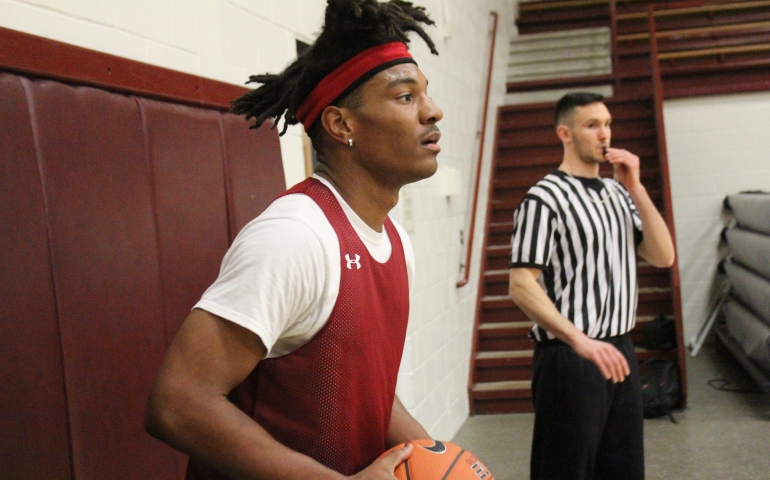 A student out of bounds