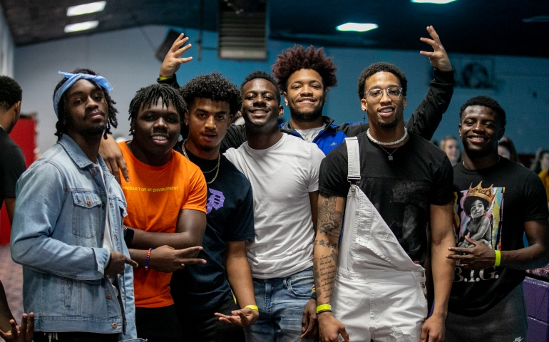 group of students at Roller Rag