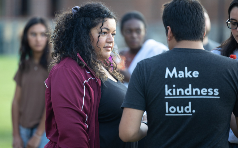 A group of students at Amigos Unidos