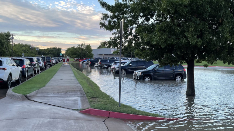 Swimming at Asbury: Storm Floods Campus Grounds