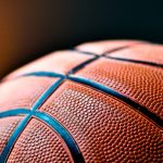 Close up of a basketball