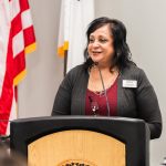 Dr. Lena Crouso speaking at SNu