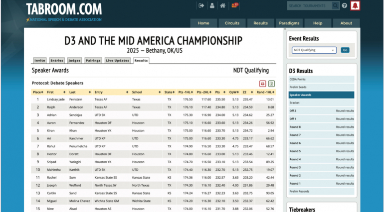 SNU Debate Steps Up: Hosting the Largest Policy Debate District in the Nation 