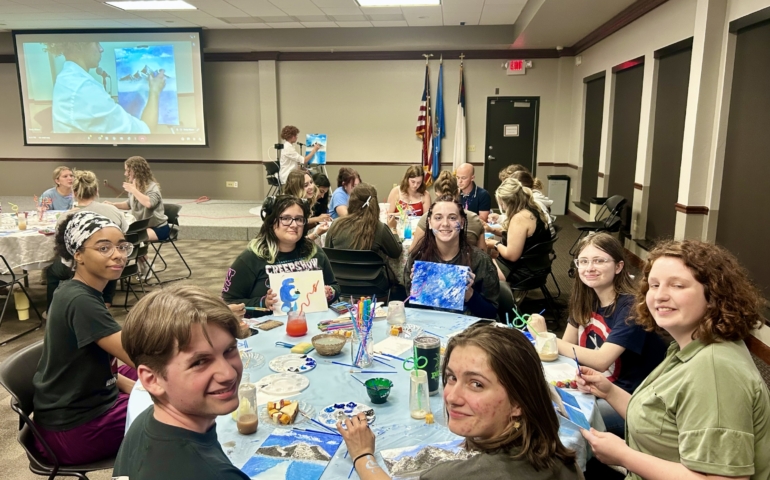 OOPS I Arted: Bob Ross-Themed Night Brings Creativity and Community to SNU